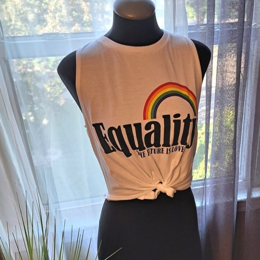 Equality 🏳️‍🌈 Crop top- lbgtq apparel!!!